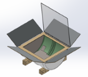 Design for parabolic solar cooker