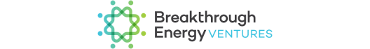 Graphic logo with blue green design of a star on the left and text on the right stating  Breakthrough Energy Ventures 